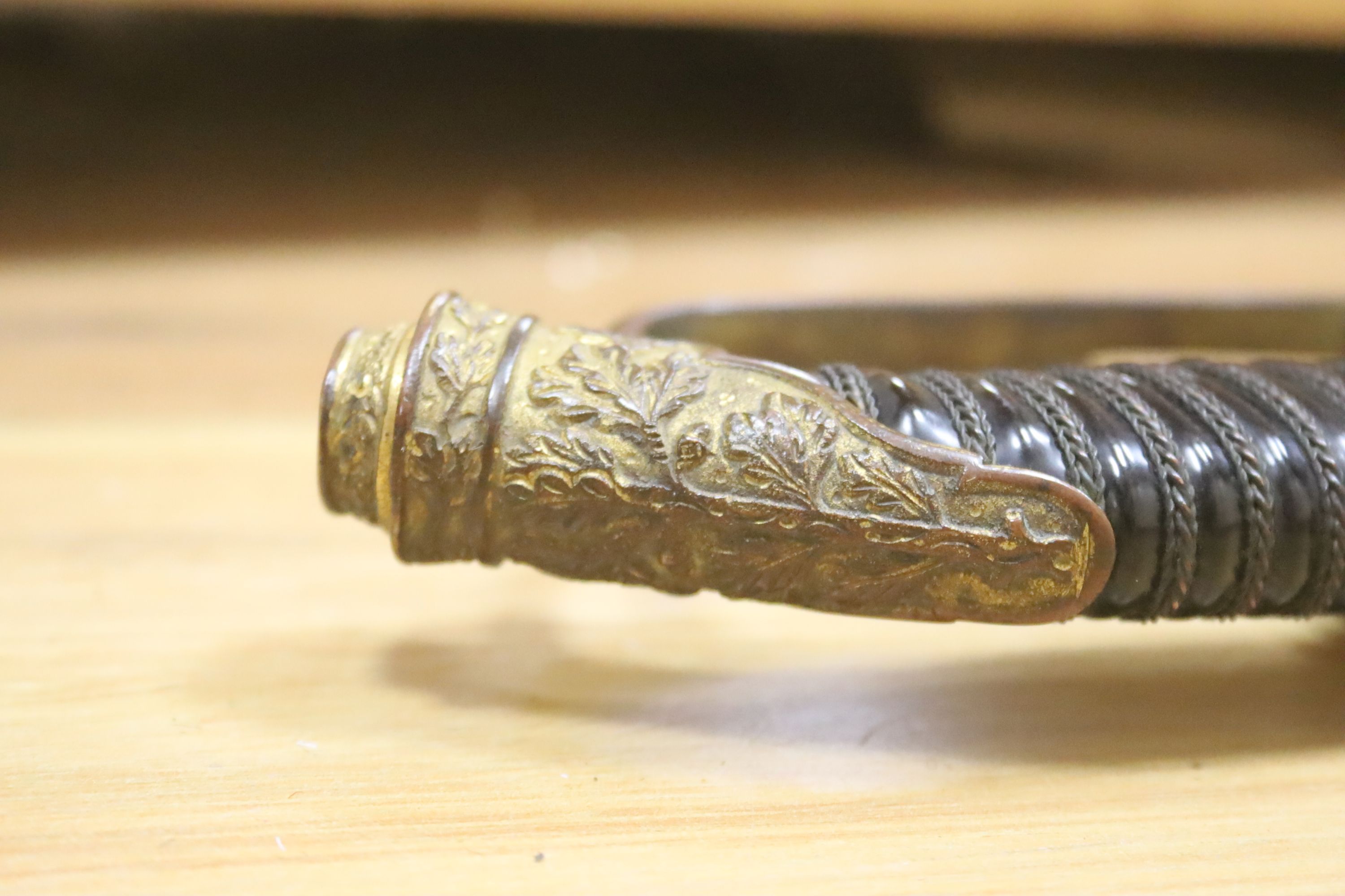 A late 19th century German Officer's sword, overall length 99cm, Carl Eickhorn blade